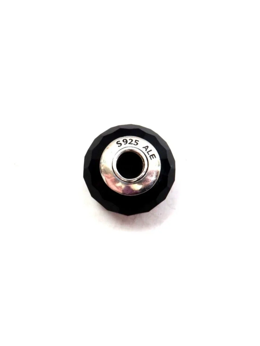 Pandora Fascinating Murano Glass Charm #791069   Black Retired Authentic